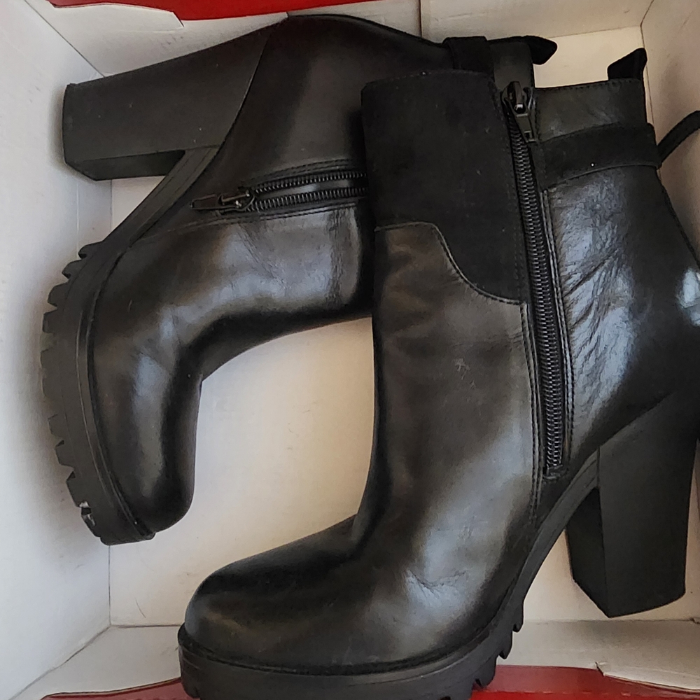 Guess Black Heeled Ankle Boots